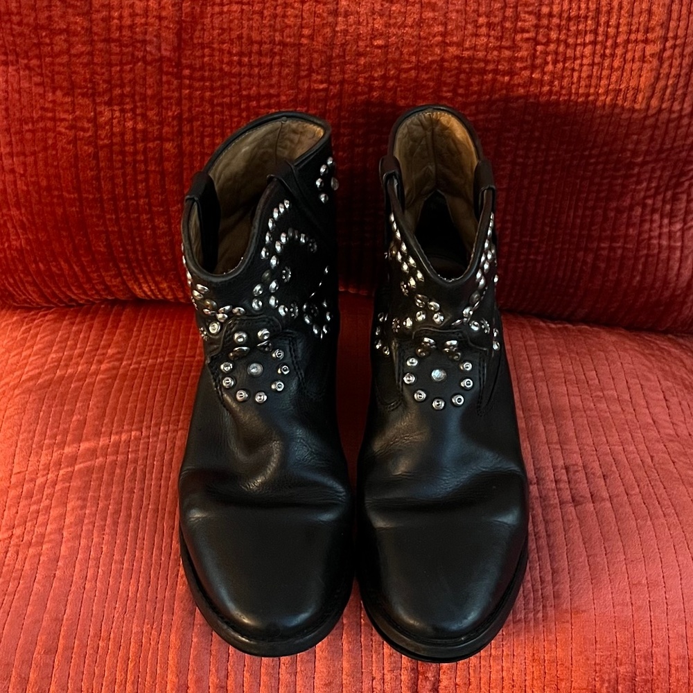 Isabel Marant Studded Cluster Black Leather